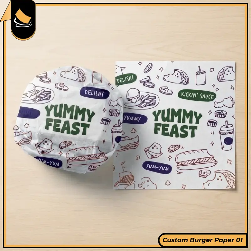 Custom Burger Paper