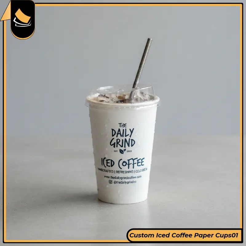 Custom Iced Coffee Paper Cups